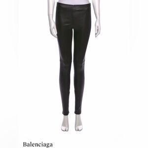 Balenciaga Lamb Leather Skinny Pants